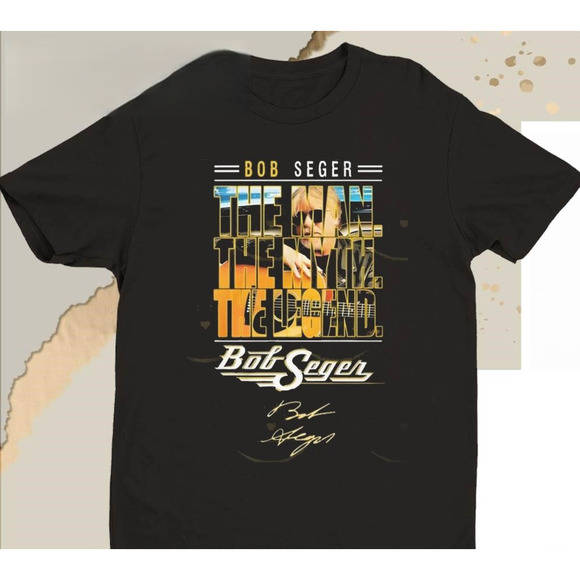 Bob Seger The Man The Myth The Legend Signature 2024 Tee - Picture 1 of 4